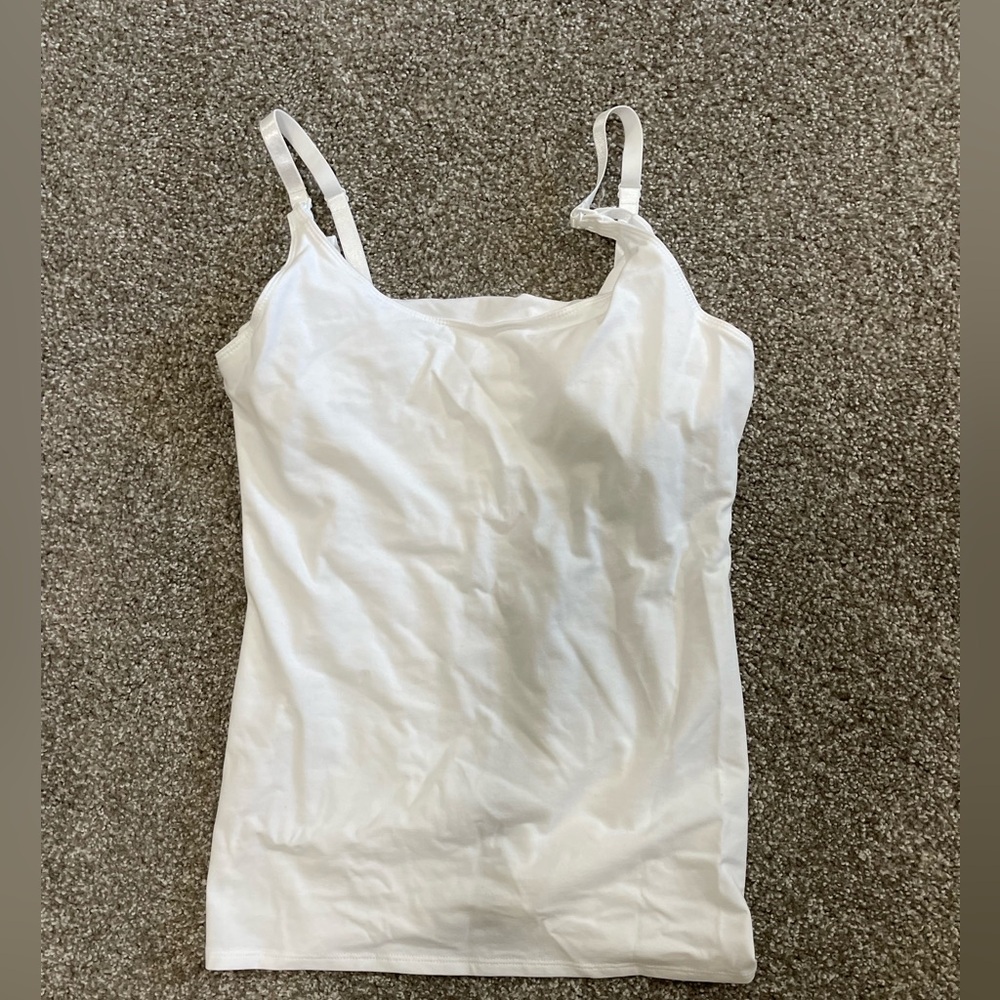 EUC Old Navy Maternity / Nursing Tank in white. Size small.